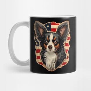 Papillon 4th of July Mug